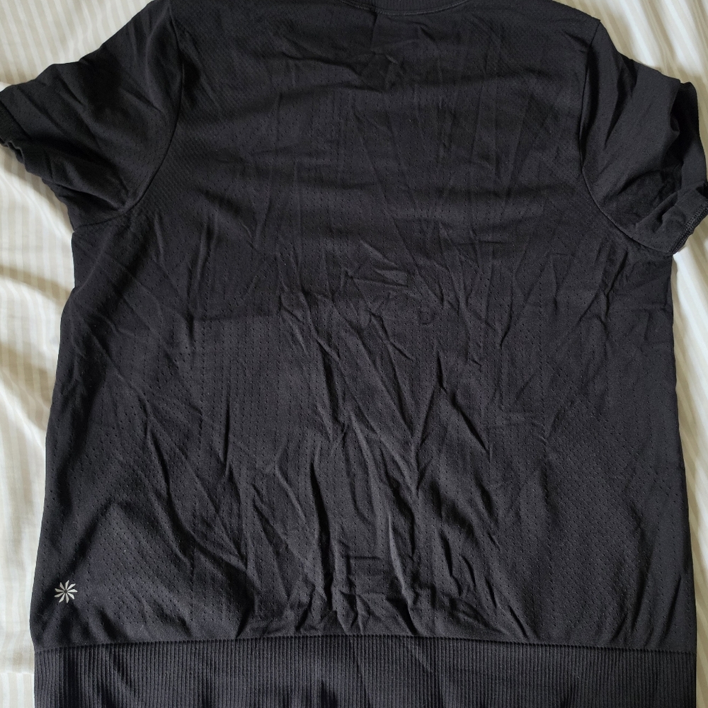 Black Athletic Athleta Short Sleeve Top M